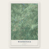 Woodstock, Alabama map print, the full design