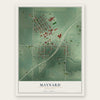 Maynard, Minnesota map print, the full design
