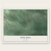 Pine Hill, Alabama map print, the full design