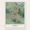 Lithonia, Georgia map print, the full design