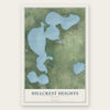 Hillcrest Heights, Florida map print, the full design