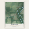 Millstone, Somerset County, New Jersey map print, the full design