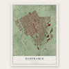 Hamtramck, Michigan map print, the full design