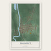 Prospect, Ohio map print, the full design