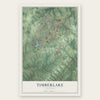 Timberlake, Virginia map print, the full design