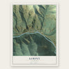Sawpit, Colorado map print, the full design