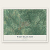 West Blocton, Alabama map print, the full design