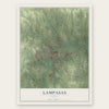 Lampasas, Texas map print, the full design