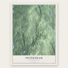Petersham, Massachusetts map print, the full design
