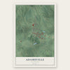 Adamsville, Tennessee map print, the full design