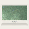 Altona, New York map print, the full design