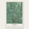 Caroga, New York map print, the full design