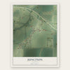 Junction, Illinois map print, the full design