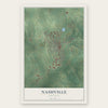 Nashville, Arkansas map print, the full design