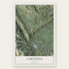 Caryville, Tennessee map print, the full design