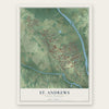 St. Andrews, South Carolina map print, the full design