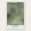 Humphrey, Arkansas map print, the full design