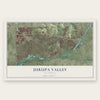 Jurupa Valley, California map print, the full design