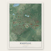 Whippany, New Jersey map print, the full design