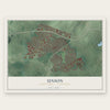 Union, Union County, New Jersey map print, the full design