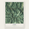 Gary, West Virginia map print, the full design