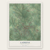 Laurens, South Carolina map print, the full design