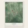 Gordo, Alabama map print, the full design