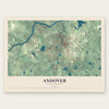 Andover, Massachusetts map print, the full design