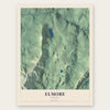 Elmore, Vermont map print, the full design
