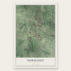 Normandy, Missouri map print, the full design
