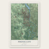 Phenix City, Alabama map print, the full design