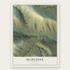 Bearcreek, Montana map print, the full design