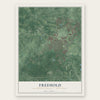 Freehold, Monmouth County, New Jersey map print, the full design