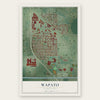 Wapato, Washington map print, the full design