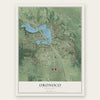 Oronoco, Minnesota map print, the full design