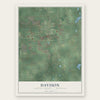 Davison, Genesee County, Michigan map print, the full design