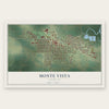 Monte Vista, Colorado map print, the full design