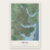 Brick, New Jersey map print, the full design
