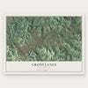 Cross Lanes, West Virginia map print, the full design