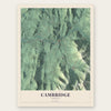 Cambridge, Vermont map print, the full design