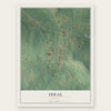 Ideal, Georgia map print, the full design