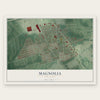 Magnolia, New Jersey map print, the full design