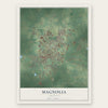 Magnolia, Arkansas map print, the full design