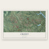 Crozet, Virginia map print, the full design