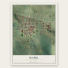Mabel, Minnesota map print, the full design
