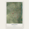 Mertzon, Texas map print, the full design