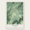 Spencer, Tennessee map print, the full design