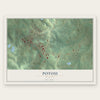 Potosi, Missouri map print, the full design