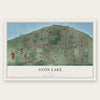 Avon Lake, Ohio map print, the full design