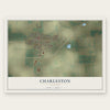 Charleston, Missouri map print, the full design